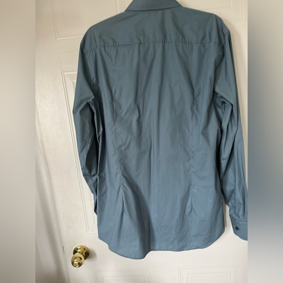 Hugo Boss Slim Fit Easy Iron Blue Jerry Button-down shirt - Picture 12 of 13